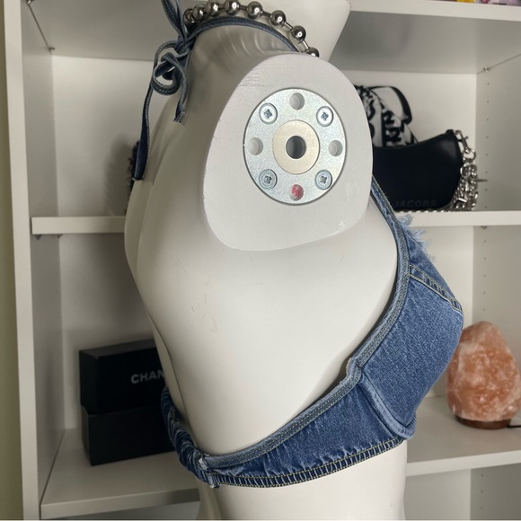 y2k jean bikini top - Picture 3 of 7